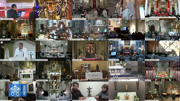 30 санктуаріїв та місць молитви, між якими і Меджуґор’є, в молитві з Папою Франциском за завершення пандемії Papa2 0